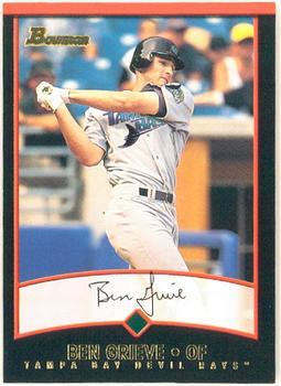 #69 Ben Grieve - Tampa Bay Devil Rays - 2001 Bowman Baseball