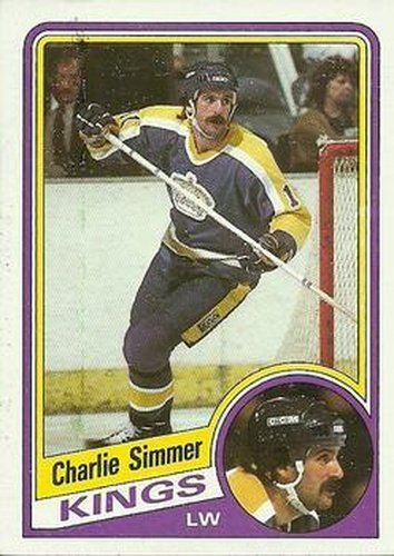 #69 Charlie Simmer - Los Angeles Kings - 1984-85 Topps Hockey