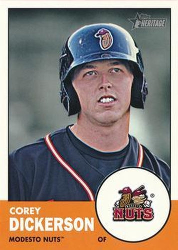 #69 Corey Dickerson - Modesto Nuts - 2012 Topps Heritage Minor League Baseball