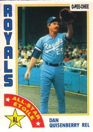 #69 Dan Quisenberry - Kansas City Royals - 1984 O-Pee-Chee Baseball