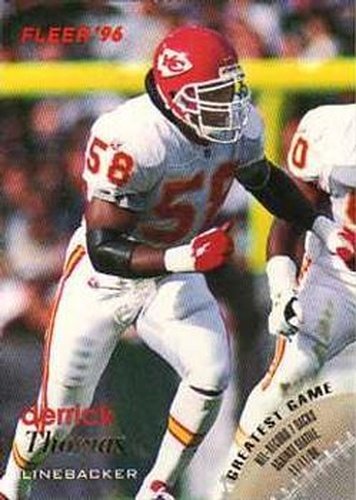 #69 Derrick Thomas - Kansas City Chiefs - 1996 Fleer Football