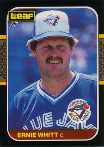 #69 Ernie Whitt - Toronto Blue Jays - 1987 Leaf Baseball