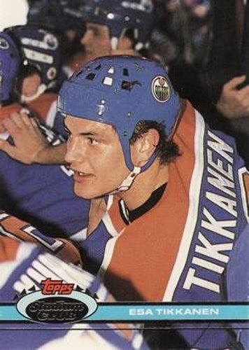 #69 Esa Tikkanen - Edmonton Oilers - 1991-92 Stadium Club Hockey