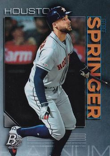 #69 George Springer - Houston Astros - 2020 Bowman Platinum Baseball