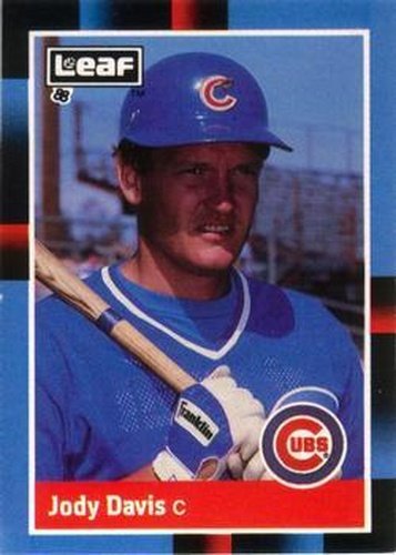 #69 Jody Davis - Chicago Cubs - 1988 Leaf Baseball