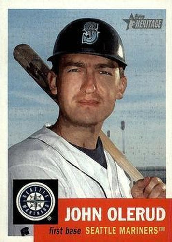 #69 John Olerud - Seattle Mariners - 2002 Topps Heritage Baseball