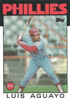 #69 Luis Aguayo - Philadelphia Phillies - 1986 Topps Baseball