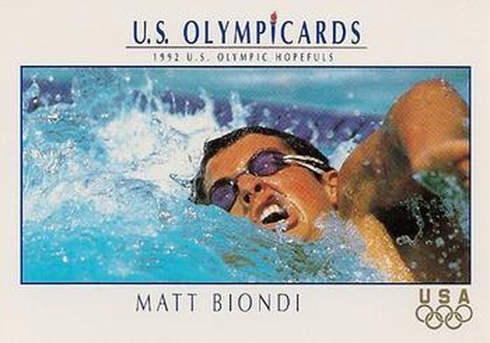 #69 Matt Biondi - USA - 1992 Impel U.S. Olympic Hopefuls