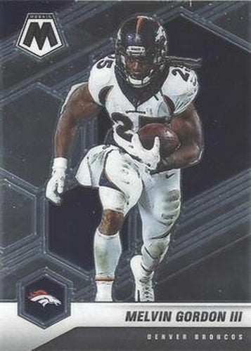 #69 Melvin Gordon III - Denver Broncos - 2021 Panini Mosaic Football