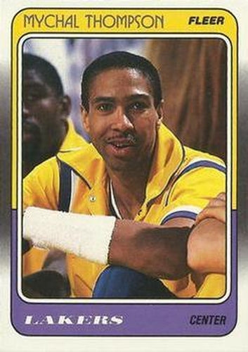 #69 Mychal Thompson - Los Angeles Lakers - 1988-89 Fleer Basketball