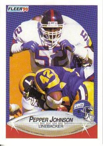 #69 Pepper Johnson - New York Giants - 1990 Fleer Football