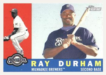 #69 Ray Durham - Milwaukee Brewers - 2009 Topps Heritage Baseball