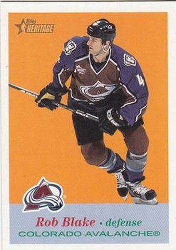 #69 Rob Blake - Colorado Avalanche - 2001-02 Topps Heritage Hockey
