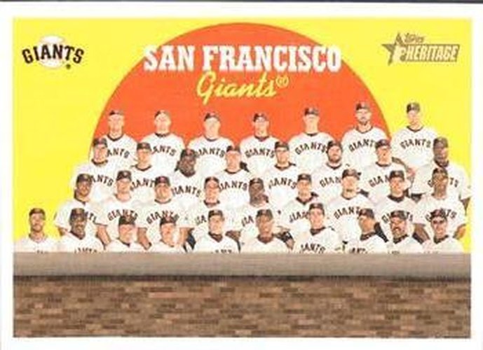 #69 San Francisco Giants - San Francisco Giants - 2008 Topps Heritage Baseball