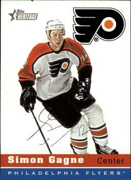 #69 Simon Gagne - Philadelphia Flyers - 2000-01 Topps Heritage Hockey