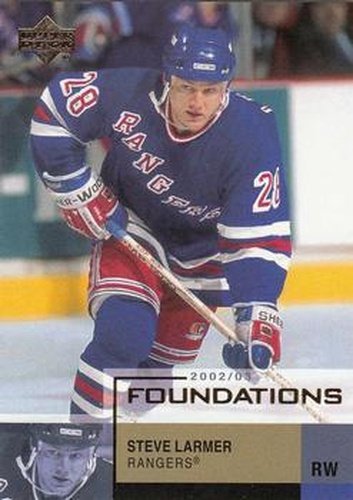 #69 Steve Larmer - New York Rangers - 2002-03 Upper Deck Foundations Hockey