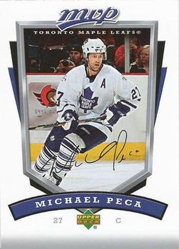 #269 Michael Peca - Toronto Maple Leafs - 2006-07 Upper Deck MVP Hockey