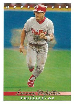 #69 Lenny Dykstra - Philadelphia Phillies - 1993 Upper Deck Baseball