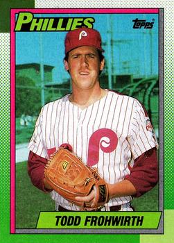 #69 Todd Frohwirth - Philadelphia Phillies - 1990 Topps Baseball