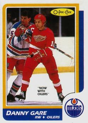 #69 Danny Gare - Edmonton Oilers - 1986-87 O-Pee-Chee Hockey