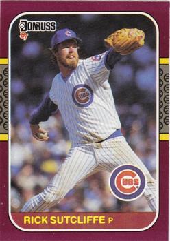 #69 Rick Sutcliffe - Chicago Cubs - 1987 Donruss Opening Day Baseball