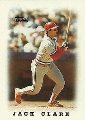 #69 Jack Clark - St. Louis Cardinals - 1988 Topps Major League Leaders Minis Baseball
