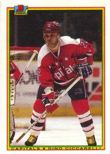 #69 Dino Ciccarelli - Washington Capitals - 1990-91 Bowman Hockey