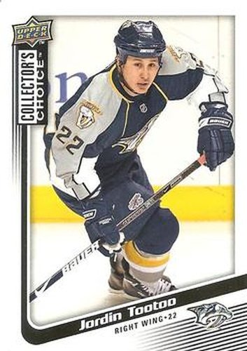 #69 Jordin Tootoo - Nashville Predators - 2009-10 Collector's Choice Hockey