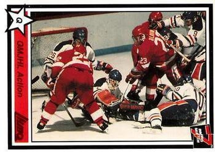 #69 QMJHL Action - 1990-91 7th Inning Sketch QMJHL Hockey