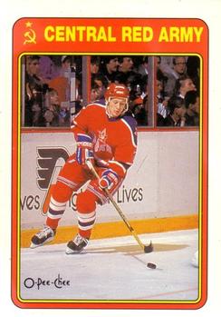 #6R Evgeny Shastin - Central Red Army - 1990-91 O-Pee-Chee Hockey - Central Red Army
