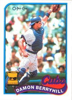 #6 Damon Berryhill - Chicago Cubs - 1989 O-Pee-Chee Baseball