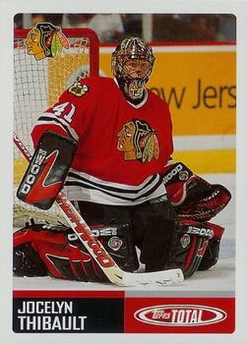 #TTC6 Jocelyn Thibault - Chicago Blackhawks - 2002-03 Topps Total Hockey - Team Checklists