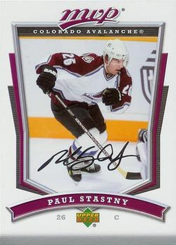 #6 Paul Stastny - Colorado Avalanche - 2007-08 Upper Deck MVP Hockey