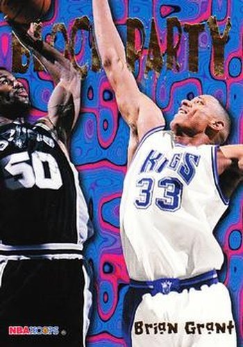#6 Brian Grant - Sacramento Kings - 1995-96 Hoops Basketball - Block Party
