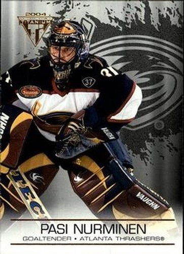 #6 Pasi Nurminen - Atlanta Thrashers - 2003-04 Pacific Private Stock Titanium Hockey