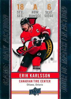 #GDA-6 Erik Karlsson - Ottawa Senators - 2018-19 Upper Deck Tim Hortons Hockey - Game Day Action