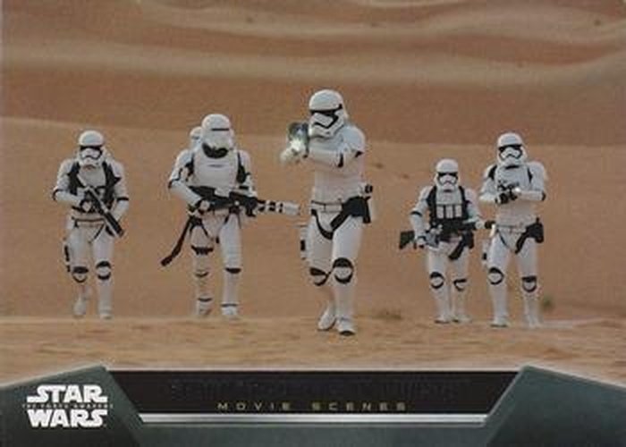 #6 Stormtroopers in Pursuit - 2015 Topps Star Wars The Force Awakens - Movie Scenes