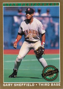 #6 Gary Sheffield - San Diego Padres - 1993 O-Pee-Chee Premier Baseball - Star Performers