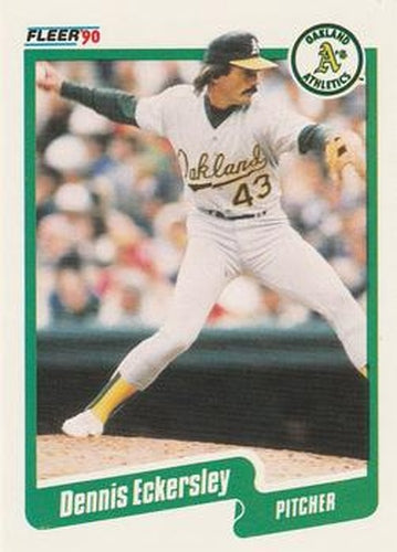 #6 Dennis Eckersley - Oakland Athletics - 1990 Fleer USA Baseball