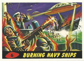 #6 Burning Navy Ships - 1994 Topps Mars Attacks
