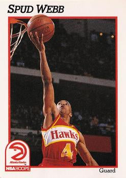 #6 Spud Webb - Atlanta Hawks - 1991-92 Hoops Basketball