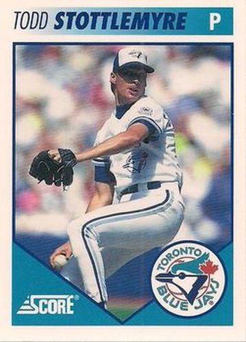 #6 Todd Stottlemyre - Toronto Blue Jays - 1991 Score Toronto Blue Jays Baseball