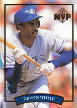 #6 Devon White - Toronto Blue Jays - 1992 Donruss McDonald's MVP Baseball - Blue Jays Gold
