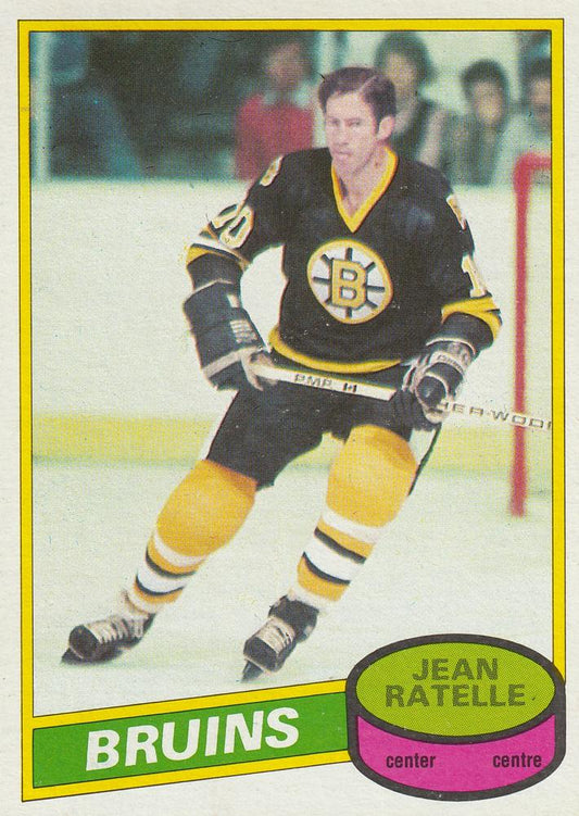 #6 Jean Ratelle - Boston Bruins - 1980-81 O-Pee-Chee Hockey