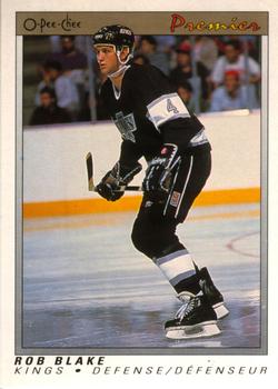 #6 Rob Blake - Los Angeles Kings - 1990-91 O-Pee-Chee Premier Hockey