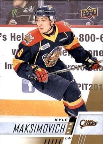 #6 Kyle Maksimovich - Erie Otters - 2017-18 Upper Deck CHL Hockey