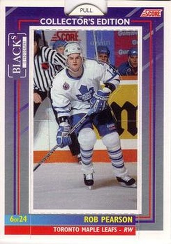 #6 Rob Pearson - Toronto Maple Leafs - 1993-94 Black's Score Toronto Maple Leafs Hockey