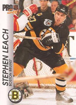 #6 Steve Leach - Boston Bruins - 1992-93 Pro Set Hockey