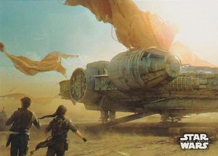 #6 Finding the Millennium Falcon - 2015 Topps Star Wars The Force Awakens - Concept Art