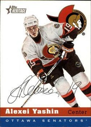#6 Alexei Yashin - Ottawa Senators - 2000-01 Topps Heritage Hockey